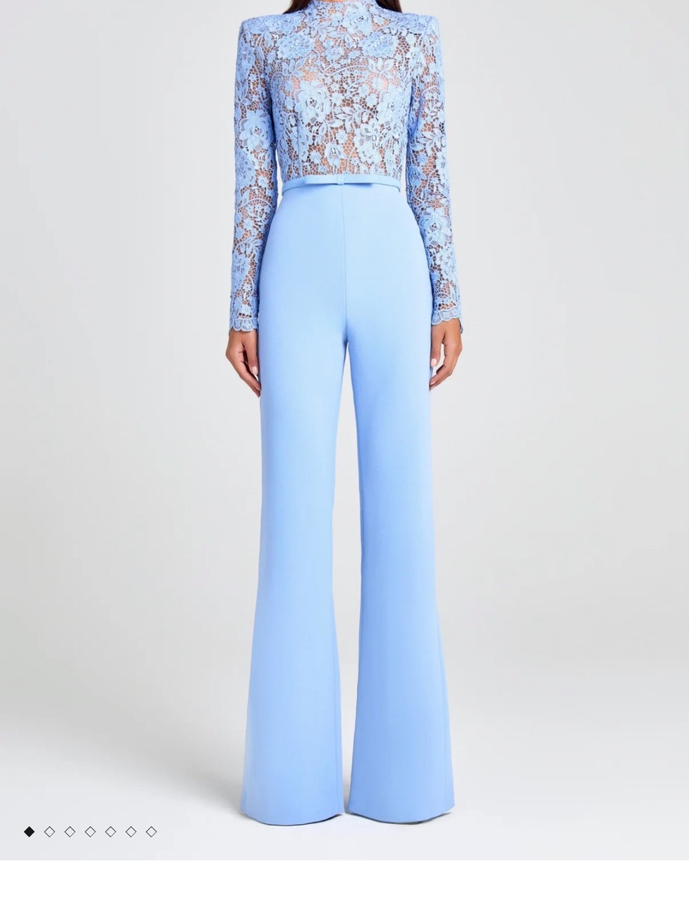 NWT Nadine Merabi Maddie Formal Jumpsuit Pants Blue Wedding Guest